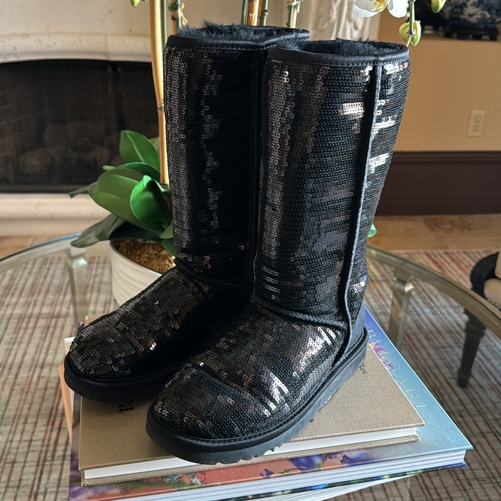 UGG Black Sequins Boots